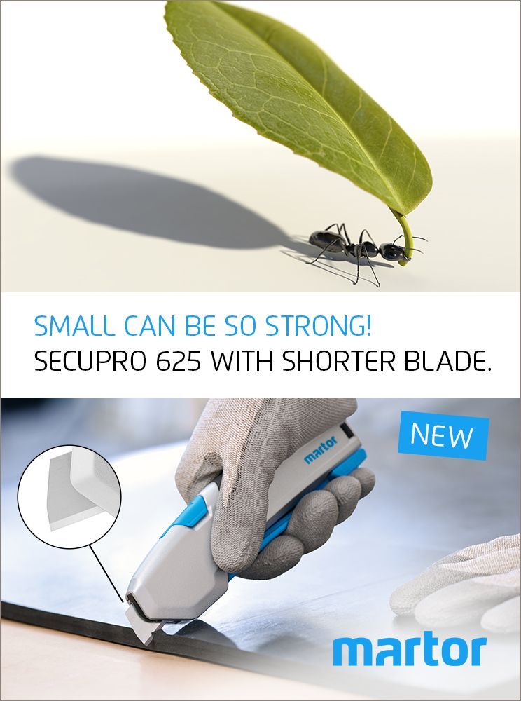 MARTOR_UK's tweet photo. Our premium safety knife SECUPRO 625 is now also available with a shorter blade. The new TRAPEZOID BLADE NO. 60095 is extra robust and durable. Professional users use the SECUPRO 625 with short blade for particularly hard and demanding cutting applications. https://t.co/ehJhD02s97