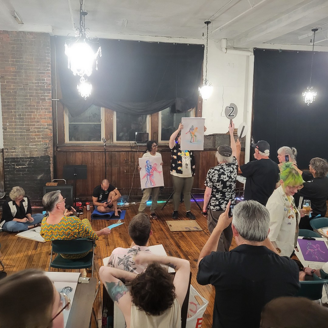 CleInstituteArt's tweet photo. Some of our illustration students participated in Drawn and Quartered, a life drawing competition, and tied for second place! Congratulations, team CIA Operatives! 🎉 

#CIACreates #Illustration #ArtInCLE #LifeDrawing https://t.co/tDRjFrxFjZ