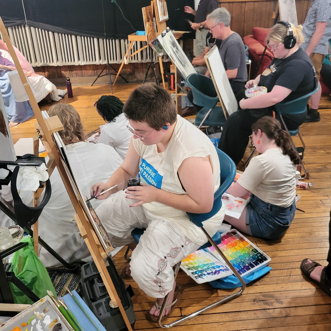CleInstituteArt's tweet photo. Some of our illustration students participated in Drawn and Quartered, a life drawing competition, and tied for second place! Congratulations, team CIA Operatives! 🎉 

#CIACreates #Illustration #ArtInCLE #LifeDrawing https://t.co/tDRjFrxFjZ
