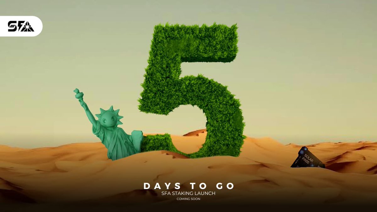 5 DAYS UNTIL STAKING IS LIVE! 🌞🔥

SolarPass holders will be able to stake their SolarPasses and SolarHeads to earn our ERC-20 $SFA Token! 💸

We’re dropping HUGE alpha and giving away over $500+ worth of prizes in the Space!  RT + Set a Reminder! 👇

x.com/i/spaces/1eaKb…