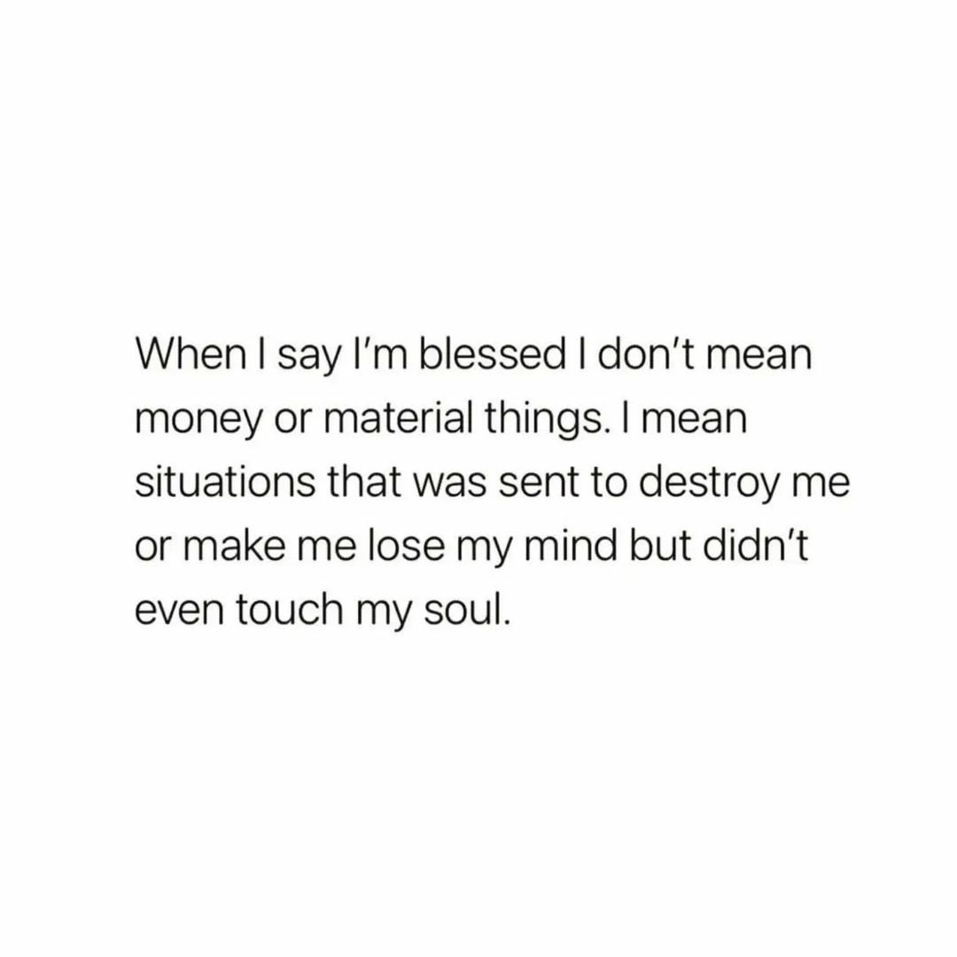 I'm blessed 🙏