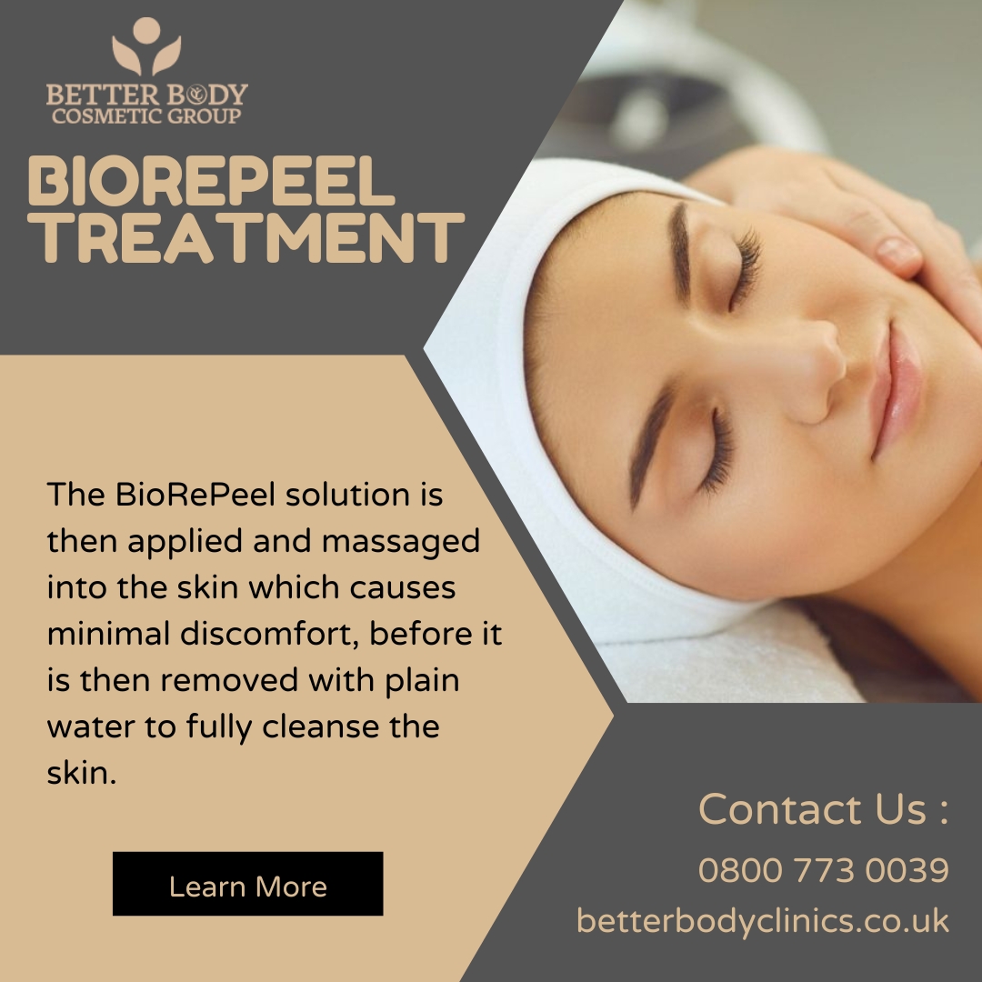BBClinics_'s tweet photo. The BioRePeel treatment is an innovative and excellent anti-ageing treatment which contains all of the essential vitamins and amino acids that your skin requires, book your consultation via our website today! https://t.co/Zjjj3ozPmc #biorepeel #skinpeel #skin #nonsurgical https://t.co/DlhhhLEoY1