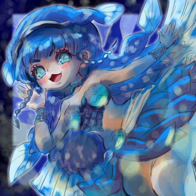 けものオエカキ#けものフレンズ#シーラカンス 