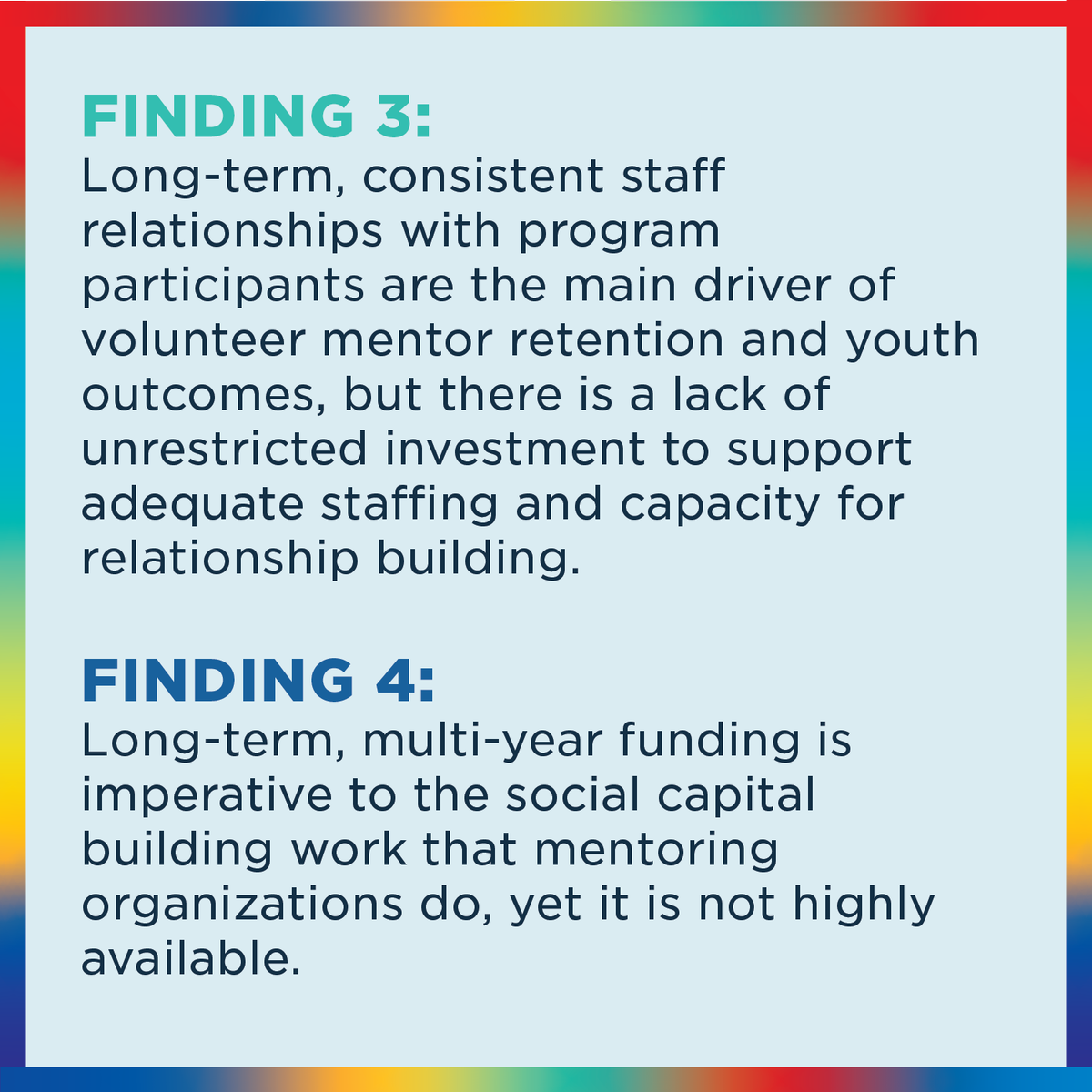 For funders committed to supporting young people, working w/ youth-serving nonprofits is key. MENTOR's newest report sheds light on the value of quality staff, multi-year funding & equitable grant applications. Explore: mentoring.org/philanthropic-… #MentoringAmplifies @ASA_Impact