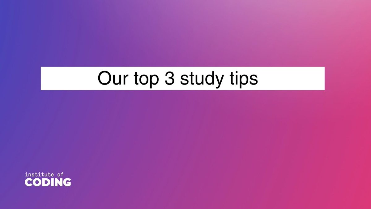 IoCoding's tweet image. Here are 3 study tips to help you study smarter, not harder:
🕙 Organise your time
📝 Active learning
💻 Use technology wisely

What are your tips?

#BackToSchool #StudySmart #NewAcademicYear