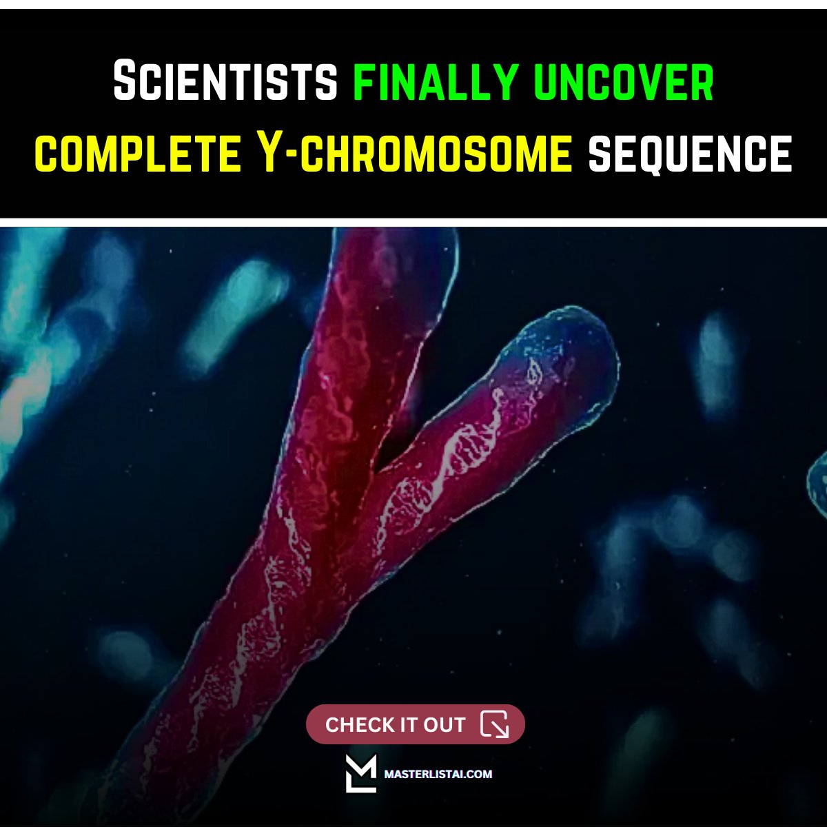 Big breakthrough: #Scientists unveil complete Y-chromosome sequence, unlocking secrets from evolution to disease. Enhanced studies on sex-chromosome #genes, #fertility, and #medical conditions are now possible. How will this revolutionize #geneticresearch?  #Genetics #Research