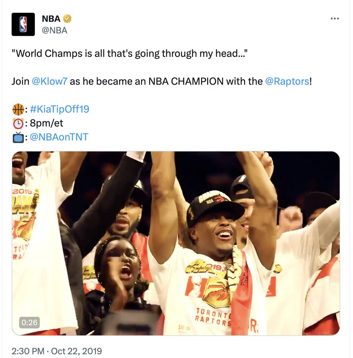 rorynyc's tweet photo. @LegendOfWinning The NBA does not refer to their Champs as "World Champions"? Hmmm maybe someone should tell them that because a cursory search of the NBA feed shows that is not true as recently as 2023😂 https://t.co/Vwe56Fvlnk
