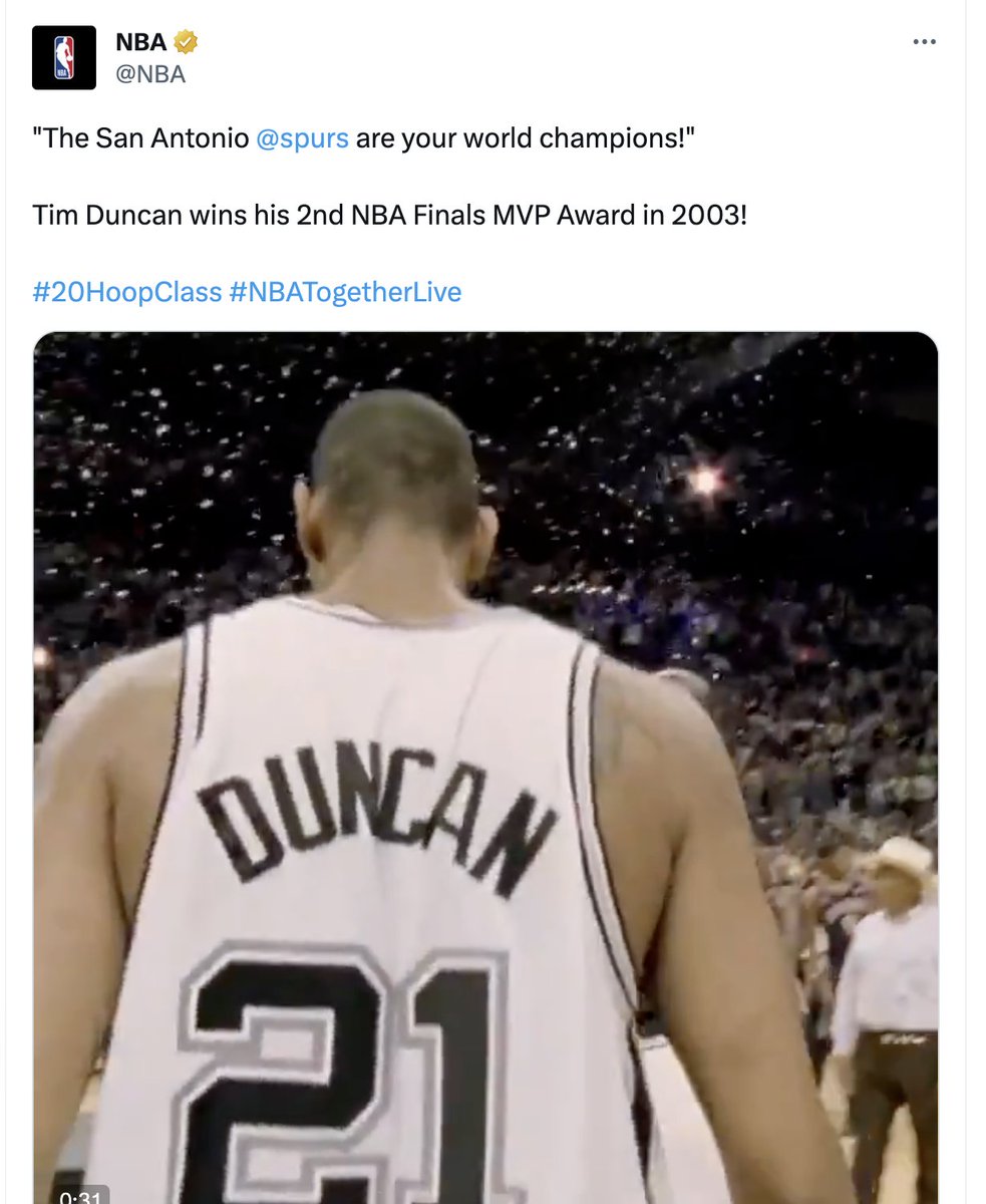 rorynyc's tweet photo. @LegendOfWinning The NBA does not refer to their Champs as "World Champions"? Hmmm maybe someone should tell them that because a cursory search of the NBA feed shows that is not true as recently as 2023😂 https://t.co/Vwe56Fvlnk
