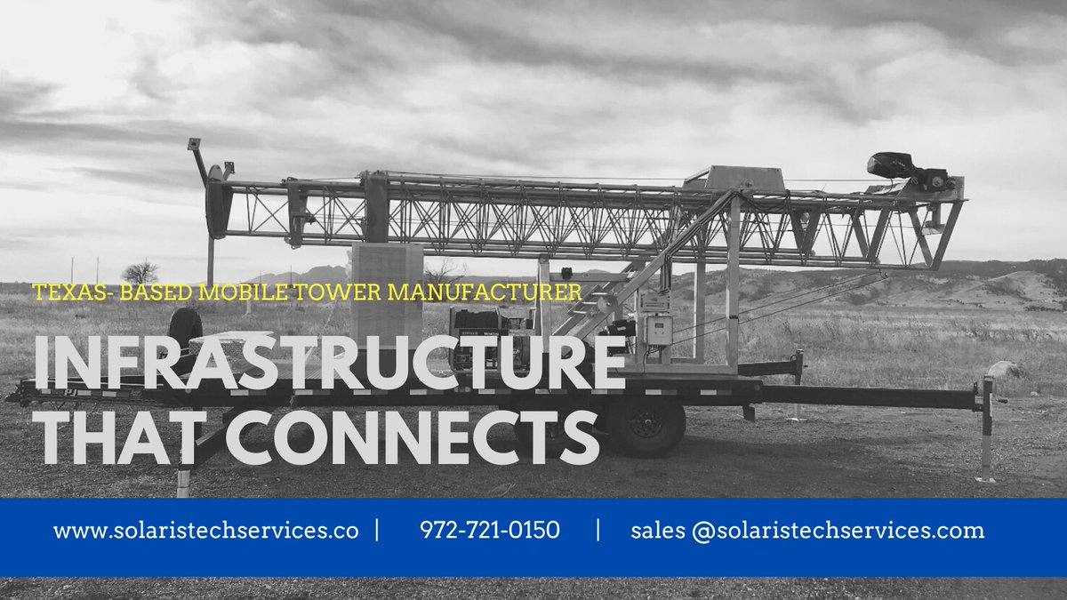 SolarisTechnolo's tweet image. These towers are the toughest in the industry, able to support up to 1,100lb of equipment weight and sustain wind speeds up to 110mph when guyed. Call our team to find out how you can secure your tower: 972-721-0150
#mobiletowers #remotedeployment #networkinfrastructure