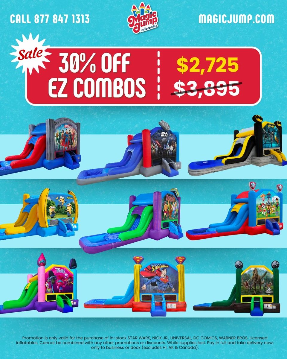 MagicJump's tweet image. 30% OFF Licensed EZ Combos 🤯
Don't miss out on this one!