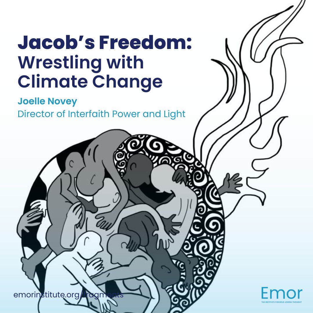 For Fragments, the magazine by Emor, Joelle Novey (<a href="/Jo_GNDC/">(((Joelle Novey))) 🗽</a>) considers the fight for climate justice to be similar to that of Jacob's struggle in Genesis 32:25-33 in which he is attacked and forced to fight for his life.

Read more: emorinstitute.org/jacobs-freedom…