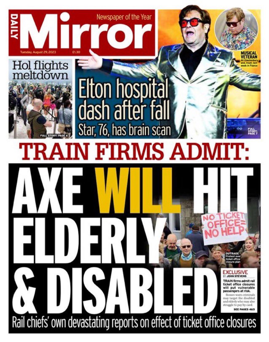 We simply won’t allow disabled people and older people to be forced off the railways.

What kind of country sanctions that?

Together with other @UKLabour Mayors, we will continue our legal challenge against these discriminatory plans.

#SaveTicketOffices