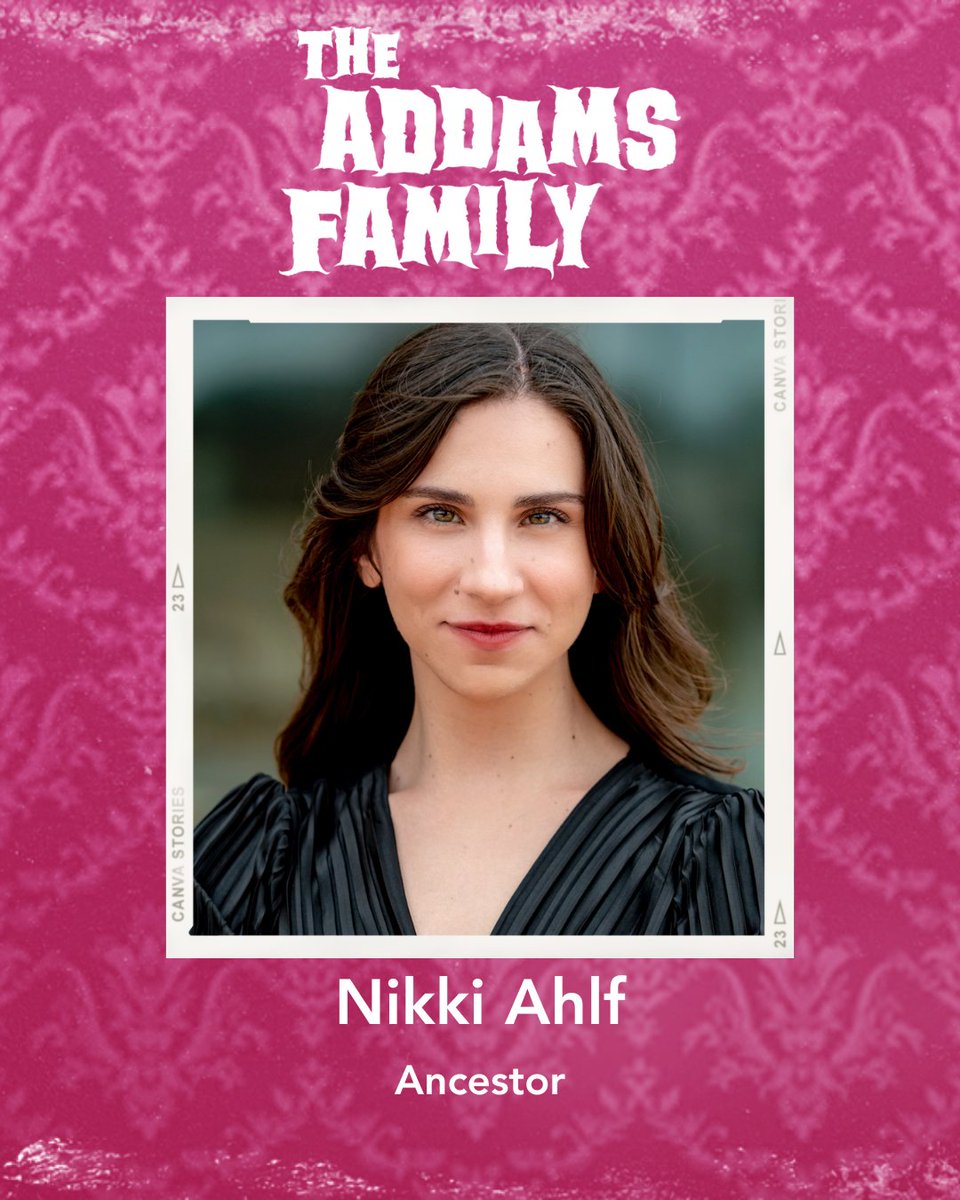 See NIKKI AHLF as Ancestor #1/ Wednesday U/S in THE ADDAMS FAMILY at Metropolis!

September 14 – October 8, 2023
Tickets available now 🎟️

#ADDAMSFAMILYMPAC #Metropolisarts #castbio #castannouncement #theaddamsfamilymusical #theatrelife #thingstodoinchicago #arlingtonheights