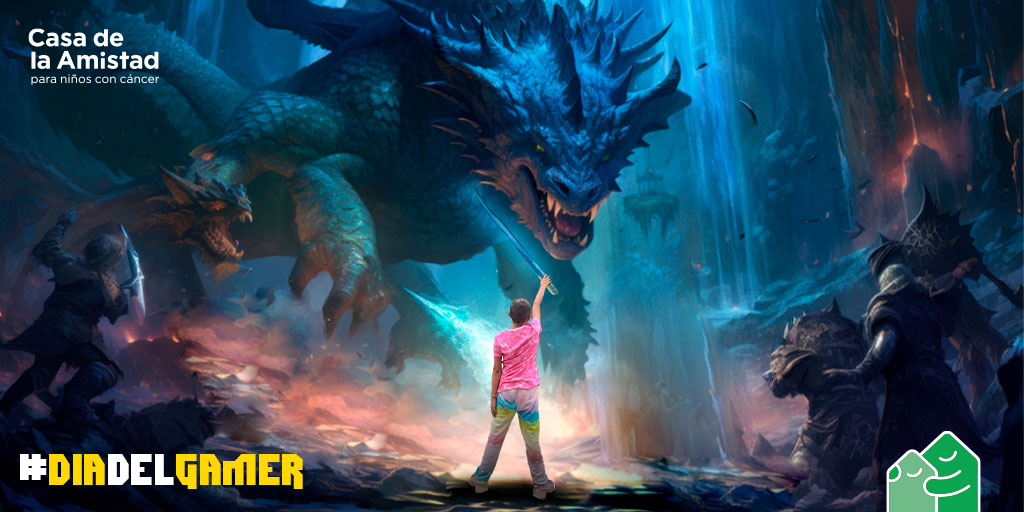 CasadelaAmistad's tweet image. Esta pelea la ganaremos nosotros 💪🏻, porque ninguna enfermedad llamada cáncer nos vencerá 👎🏻. 
Somos mucho más fuertes, de lo que pensamos, gracias a la comunidad #gamer, quienes nos han apoyado a hacer #GameOverCancer. ¡Feliz #DiaDelGamer 🕹️🎮.