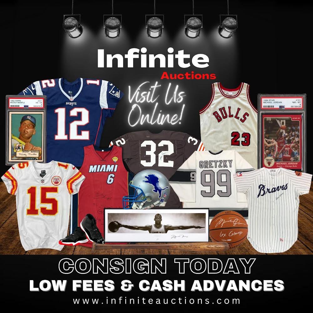 sportsauction1's tweet photo. Looking to sell your prized collectibles? Our recent auction was a success and private sales are booming! Visit us at https://t.co/ScouqR8x6Z to sell game used, autographs, sports cards and more. $MDCE #gameusedjersey #autographs #sportsauction #psa10 #jsa #meigray https://t.co/zrT5nIJDz6