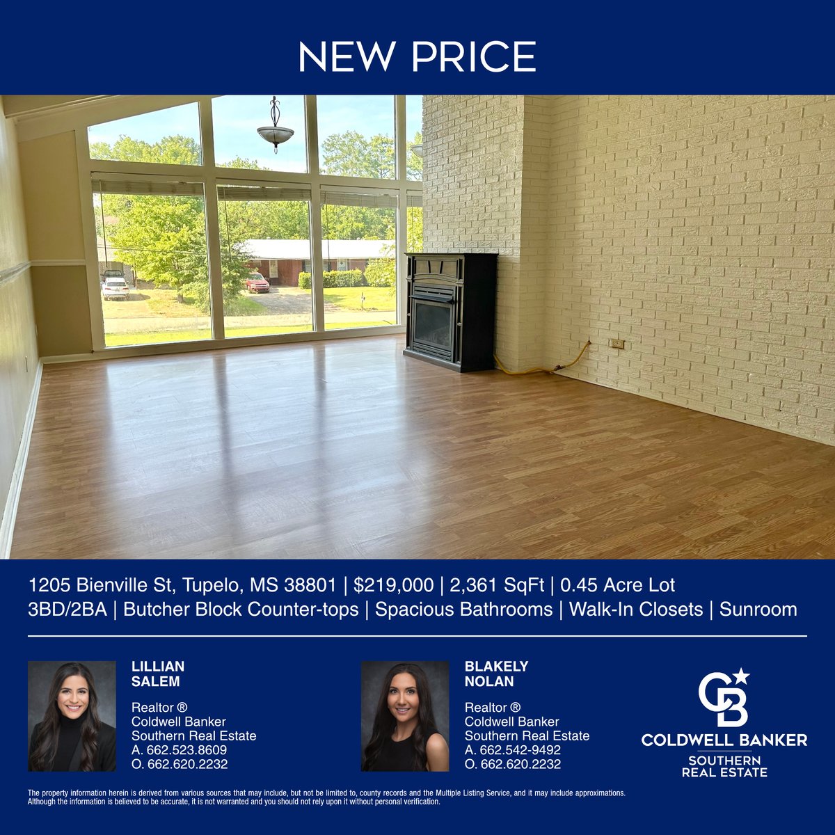 CBSouthern1's tweet image. #Tupelo - 3BD/2BA unique, mid-century home in Bristow Acres offering #ButcherBlock #countertops, spacious bathrooms, walk-in closets, and a heated-cooled sunroom.  The backyard is fenced and a shed remains on the property. Lillian &amp;amp; Blakely @cbsouthern1. cbtupelo.com/listing/MS/Tup…