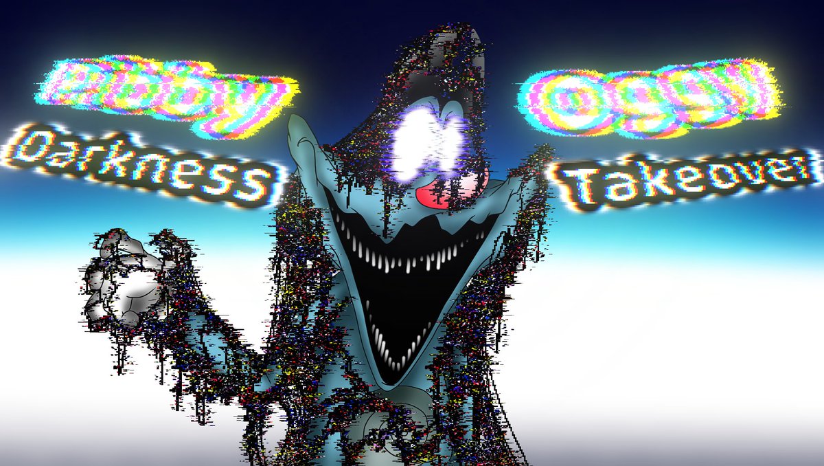 jacob_puppet's tweet photo. V2 design of Pibby Oggy Darkness Takeover, Fan art work. @AshishX9+@PibbyOggy https://t.co/JtuReG3FjK