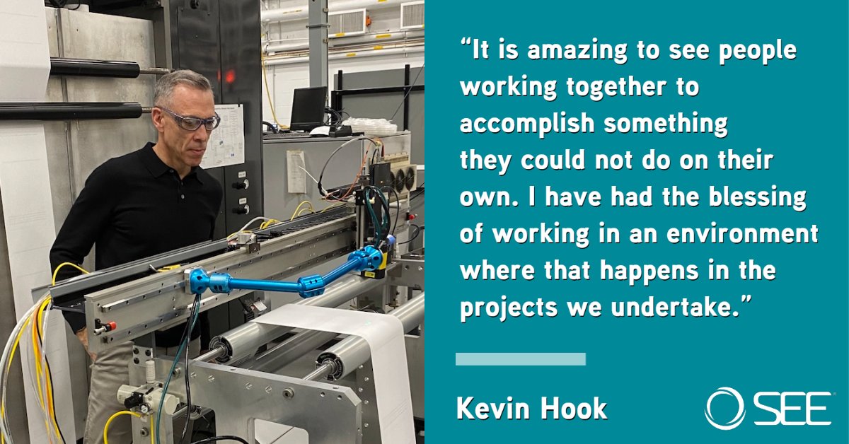 BritneyCalla's tweet photo. Kevin Hook is inspired by SEE's (@Sealed_Air) core value of Collaboration and seeing what teams can do when they come together in an environment where it is encouraged.

Interested in joining us? Check out our careers site. #LifeAtSEE https://t.co/i1k0GHUddI https://t.co/k4WCL8bRE9