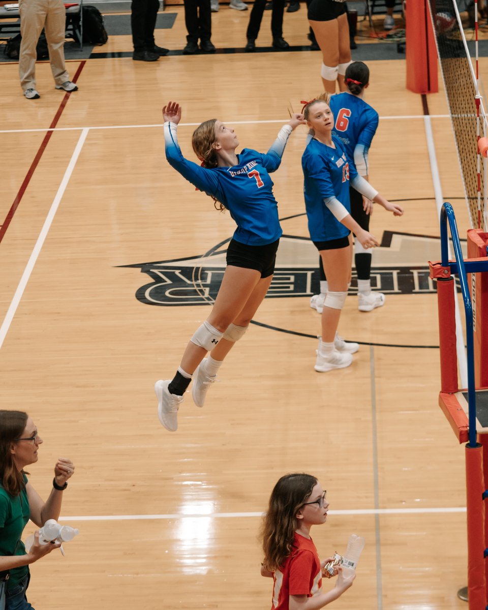 LanceLeMay's tweet photo. I am so proud of Georgia and Finley.  They made their varsity debut last weekend for Bishop Miege.  I can't wait to watch them play this season!  @BishopMiege_VB @dynastyvbc
