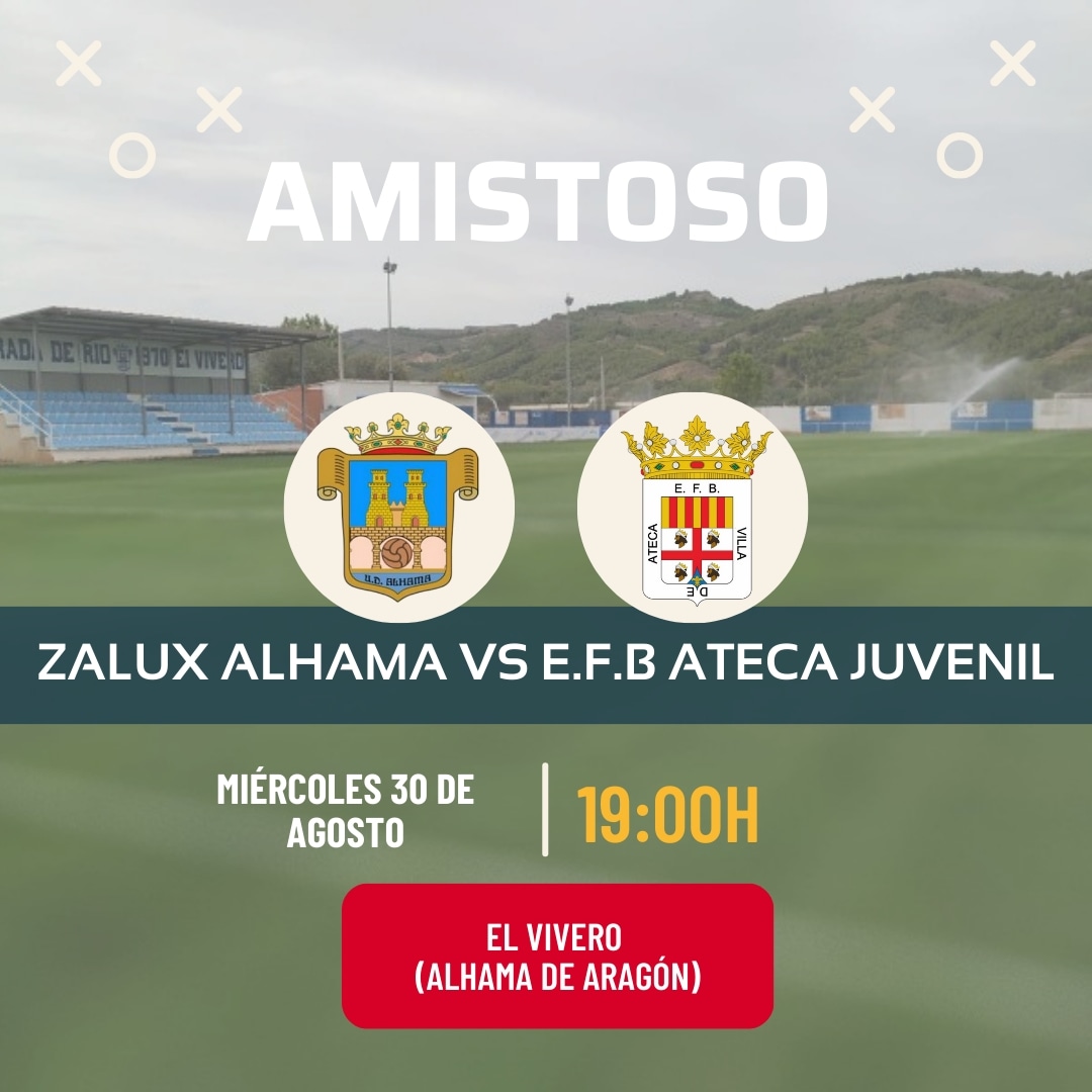 Mañana segundo test de pretemporada frente a los juveniles de la E.F.B. de Ateca.

¡Os esperamos a tod@s!