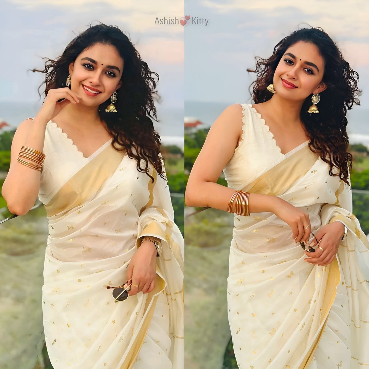 Queen Ravishing in White ✨💫
#Onam2023  @KeerthyOfficial 

#OnamVibes  #OnamSpecial 
#OnamSaree  #KeerthySuresh