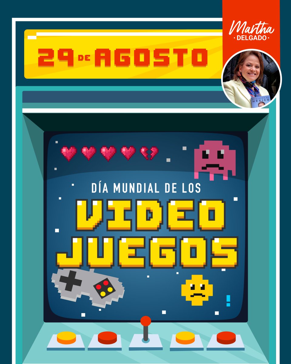 #SabíasQue El 29 de agosto se conmemora el #DiaMundialDelVideojuego. Los videojuegos se han convertido en un estilo de vida y son un tipo de herramienta lúdica que influyen directamente en nuestra vida diaria. ¿Cuál es tu videojuego favorito? #DiaDelGamer 🎮🕹️