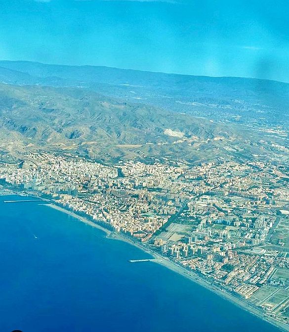 #Almería vista aérea de la ciudad en los últimos días de #agosto2023 #verano2023