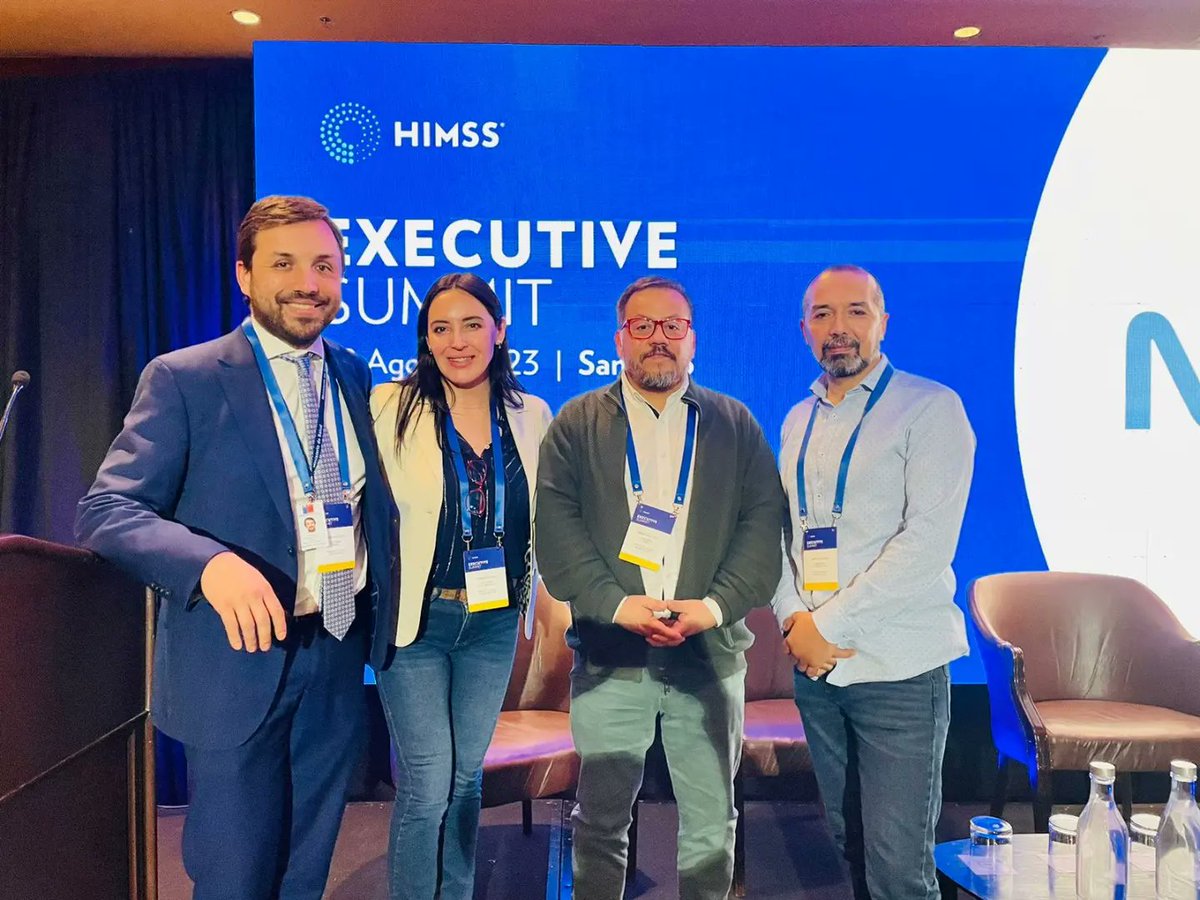 🌐 Un equipo de <a href="/AraucaniaSur/">Servicio de Salud Araucanía Sur</a>, encabezado por el director, Vladimir Yáñez, junto a referentes de TIC's y Salud Digital participaron en el tercer encuentro <a href="/HIMSS/">HIMSS</a> Chile 2023.

Una instancia de análisis sobre la actualidad y el futuro de la Salud Digital en el país.