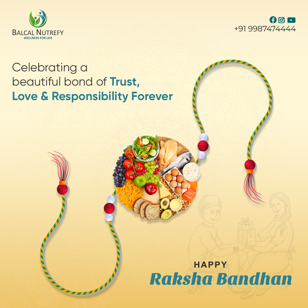 Celebrating Siblinghood with a Healthy Twist.
Happy Raksha Bandhan

#rakhi #happyrakshbandhan #brothersisterbond #HealthyBonds #healthydiet #balcalnutrefy