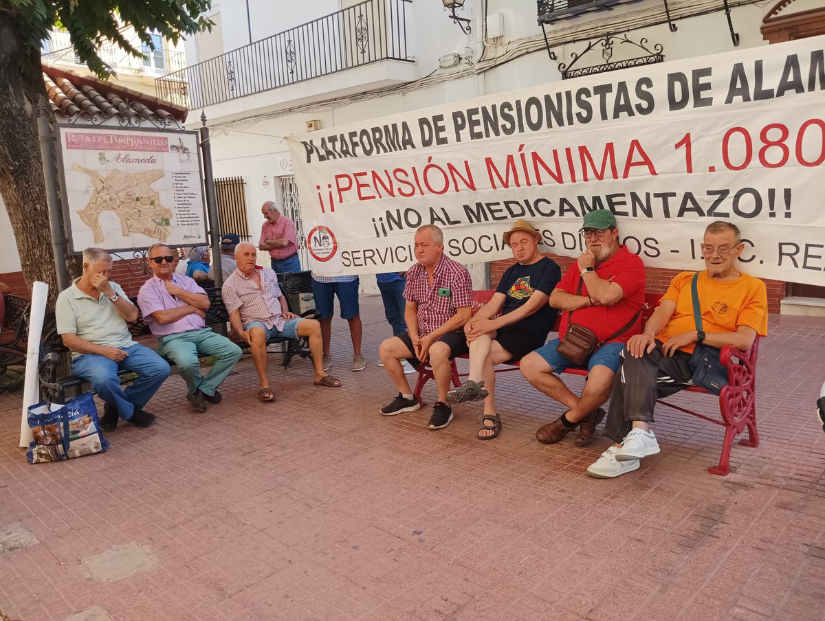 Pueblo de Alameda, Málaga. Concentración 28 de agosto