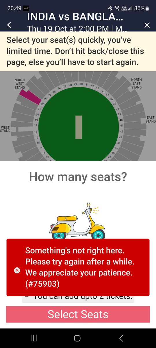 AmitRRaizada's tweet photo. Politicians, corporations, celebrities, and the rich get tickets without any glitch, but the middle class, well, go figure!

#BookMyShow @bookmyshow 
#ICCWorldCup2023 @BCCI @ICC https://t.co/LS6mQCx4A1