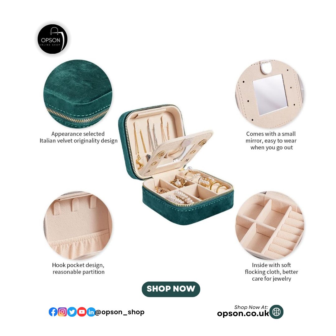 opson_shop's tweet photo. One time offer! Buy Darbermu Mini Jewelry Box Organiser &amp; get discount
▶ Portable Travel Jewelry Case
▶ Velvet Double Layer Jewelry Bag with Mirror &amp; Lots more. Shop Now!!! #opson #opson_shop #opsonshop  #jewelryboxes #jewelrydesigner #jewelrybag #sellingcheap #discountcode https://t.co/kzymhHdhCI
