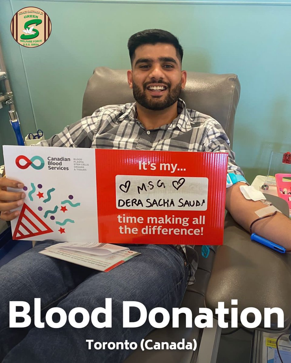 GreenSwelfares's tweet photo. Leading by example, the selfless volunteers of #DeraSachaSauda donated blood to help the needy patients. Their acts of kindness are making a world of difference! 🩸#BloodDonation #DonateBloodSaveLives https://t.co/65TsiCogI1