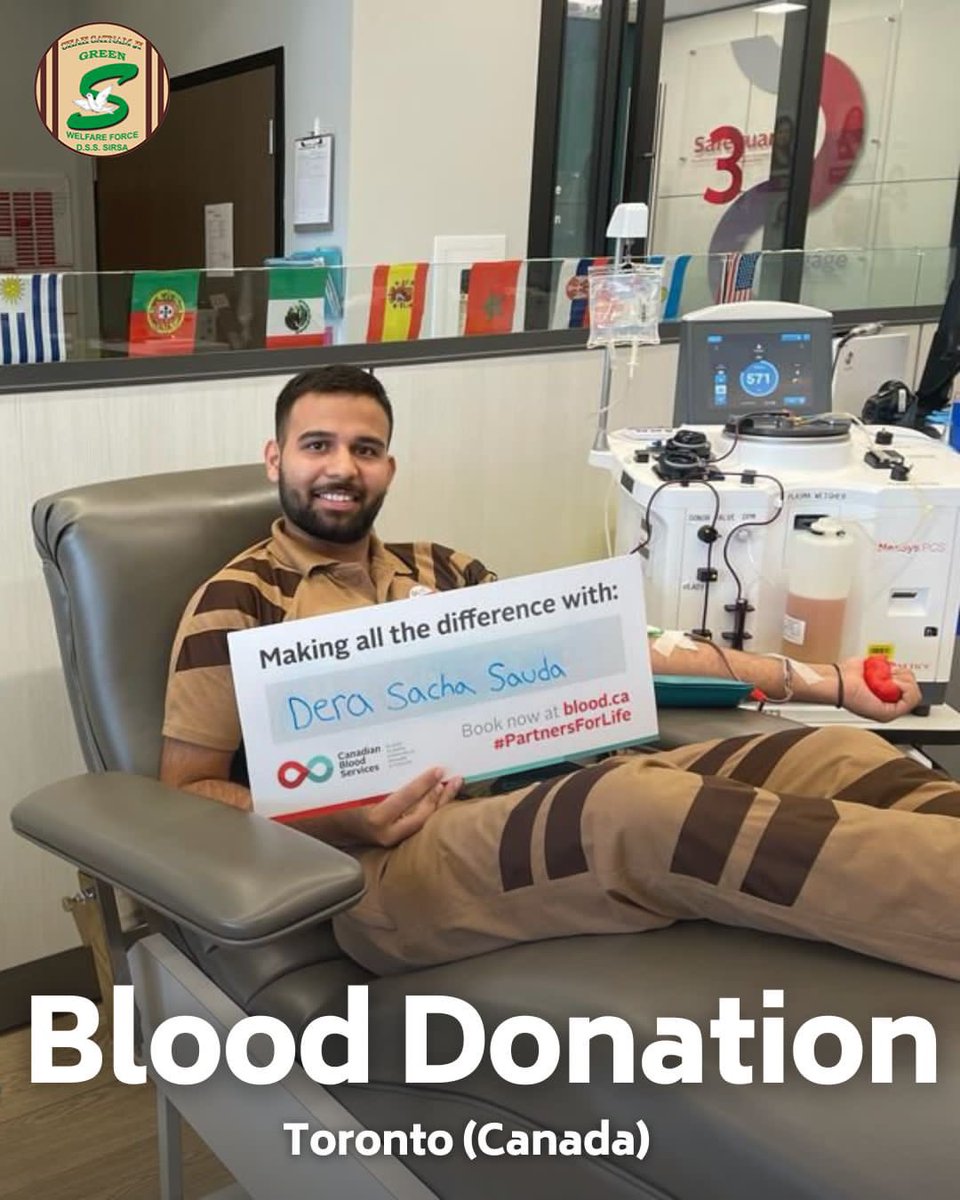GreenSwelfares's tweet photo. Leading by example, the selfless volunteers of #DeraSachaSauda donated blood to help the needy patients. Their acts of kindness are making a world of difference! 🩸#BloodDonation #DonateBloodSaveLives https://t.co/65TsiCogI1