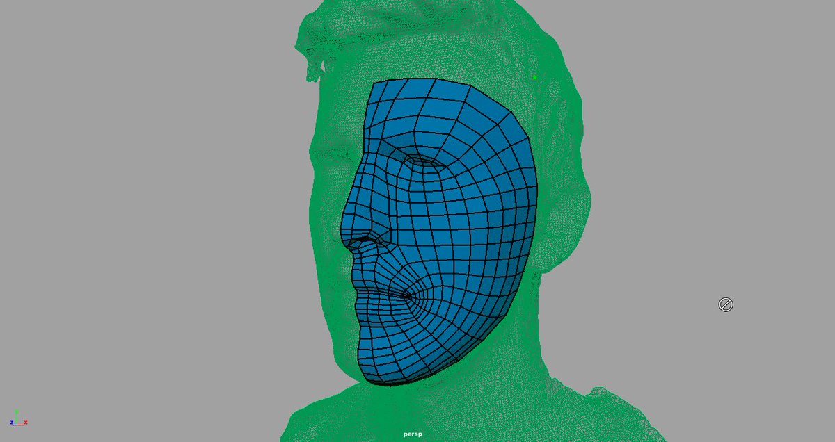 Helping my friend make a custom mask. The 3d scan -> quad draw method works great! I think he used an app called EM3D to scan his head.