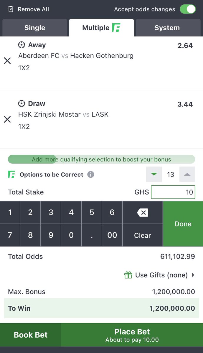 biggreenodds's tweet photo. 13 GAMES - 600k ODDS
30th - 31st || #BIGODDSONLY
β’ 83D91D5A - π¬ππ₯·β½οΈ
Edit & Flex βοΈ
β’NB I removed the draw games and staked as well as flexedβΌοΈ. Letβs get to this millionβΌοΈβ
π₯
@Kingkuti_ @Julius_Chinwe https://t.co/3a8HXqVbyr