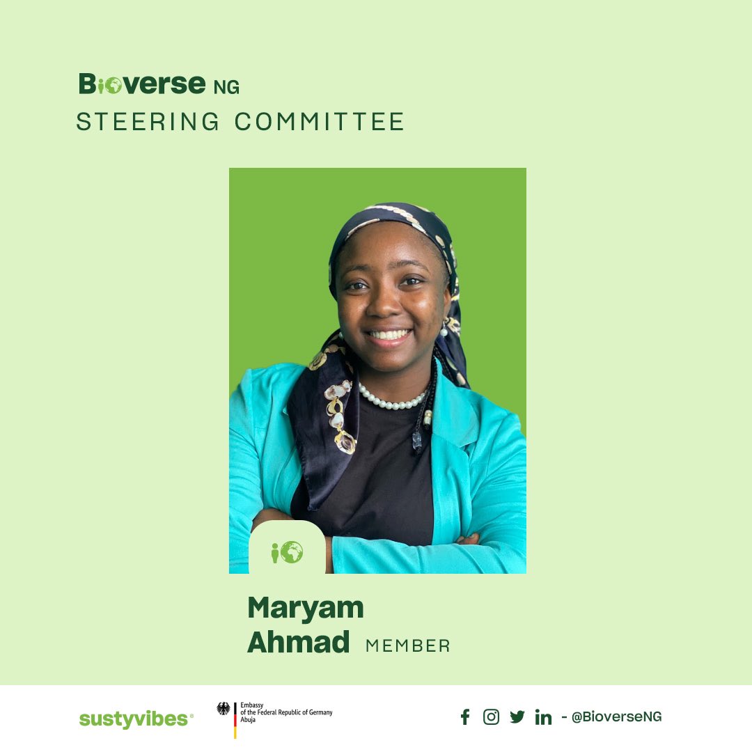 BioverseNG's tweet photo. We are excited to announce Maryam Ahmad as a steering committee member for our Bioverse NG project.
#BioverseNG #sustyvibes #biodiversity #ProjectSteeringCommittee https://t.co/S7beUV3gow