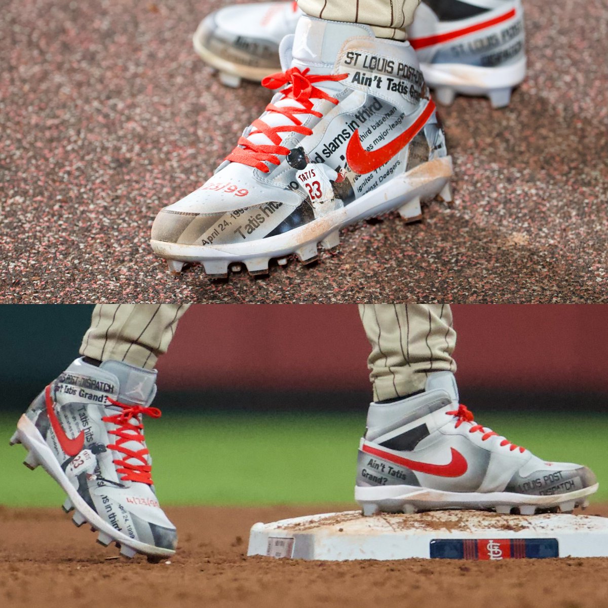 Fernando Tatis Jr.'s latest Jordan cleats are a tribute to when his dad hit two grand slams in one inning for the Cardinals in '99 😤