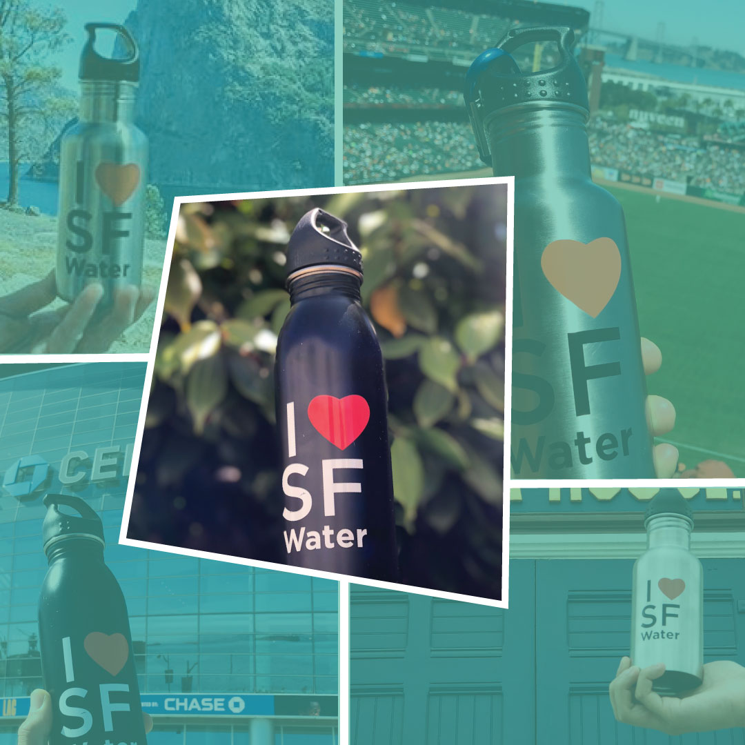 The sun is out and shining today in the City. ☀️ Fill up your reusable bottles and stay hydrated with the thirst-quenching SF tap water. 💧 #DrinkSFTap