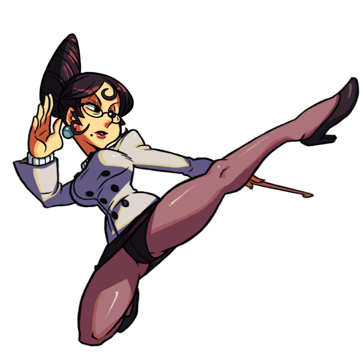 Edumim_arts's tweet photo. "A former crime fighter pulled into the web of intrigue woven around the latest Skullgirl. Deciding it was too much for her stuffy civilian identity, she takes up her Living Weapon, the Pazuzu Whip, to don her alter ego once more."
#skullgirls #edit #dviolet #skullgirlsedit https://t.co/POpzJmFisg