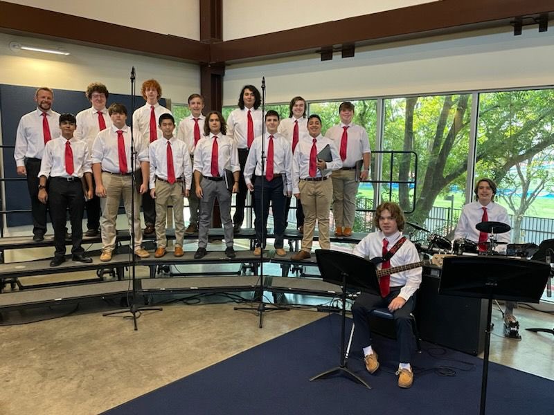 JesuitMusic's tweet photo. Music Ministry rehearsing for Mass of the Holy Spirit, in solidarity with Jesuit schools around the country. https://t.co/qFq12kG39P