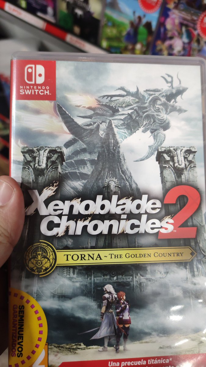 adrisc95's tweet photo. Ayer pasó esto: un Xenoblade 2 Torna Pal España en una cesta del Game bien rico rico 🤑🤑 https://t.co/ttKtbKBRME