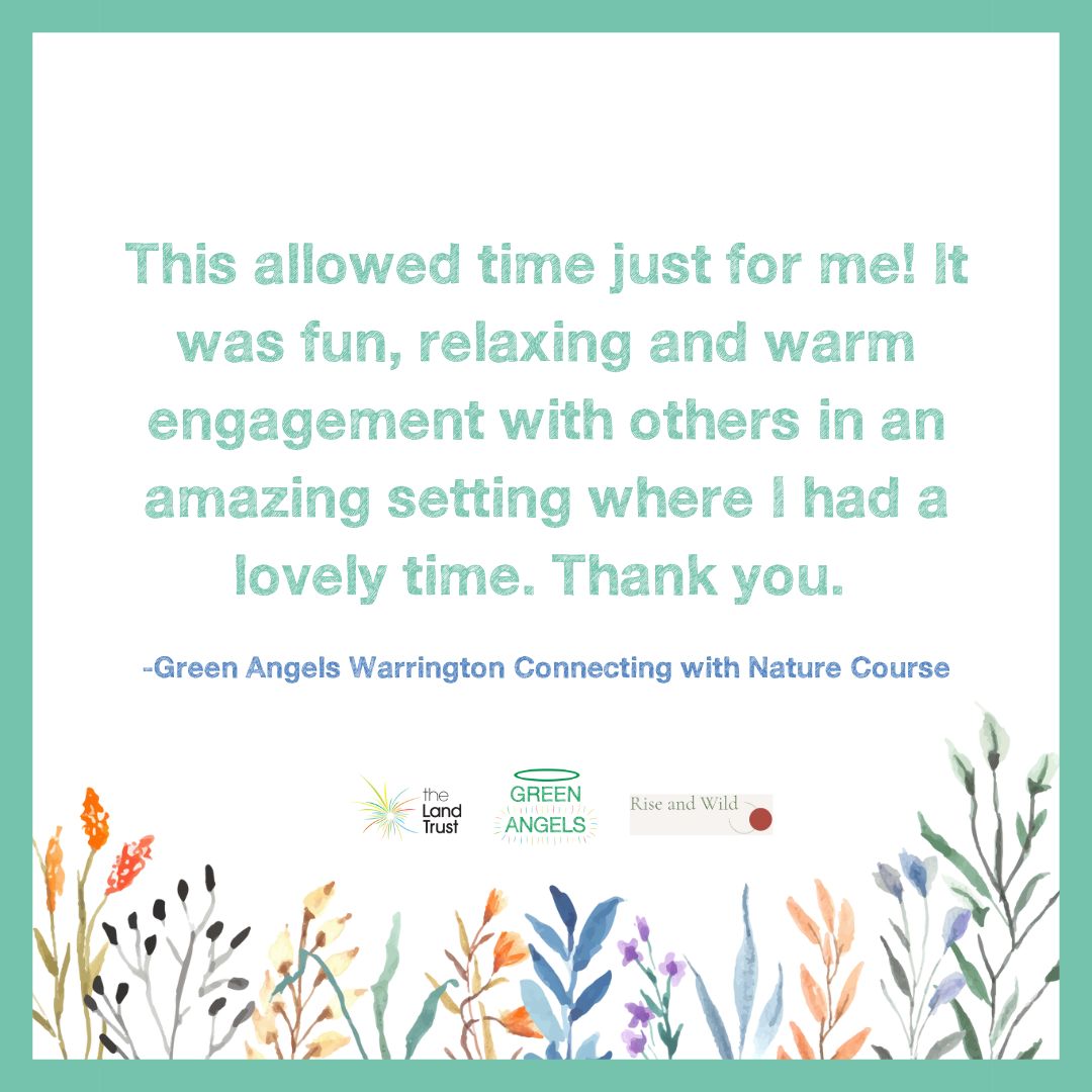We invite you to join us &amp; <a href="/riseandwild/">Rachel Barker</a> for a two day Woodland Wellbeing Course in #Warrington! This is an opportunity to experience the benefits of slowing down and mindfully connecting with nature. Have a look at what Green Angels Trainees have said about our wellbeing courses!