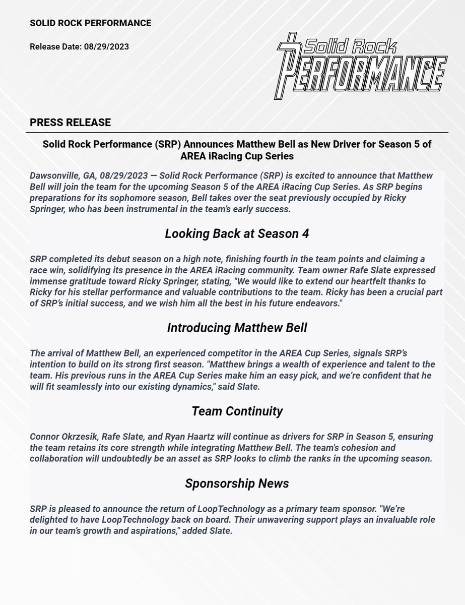 Solid Rock Performance tweet media