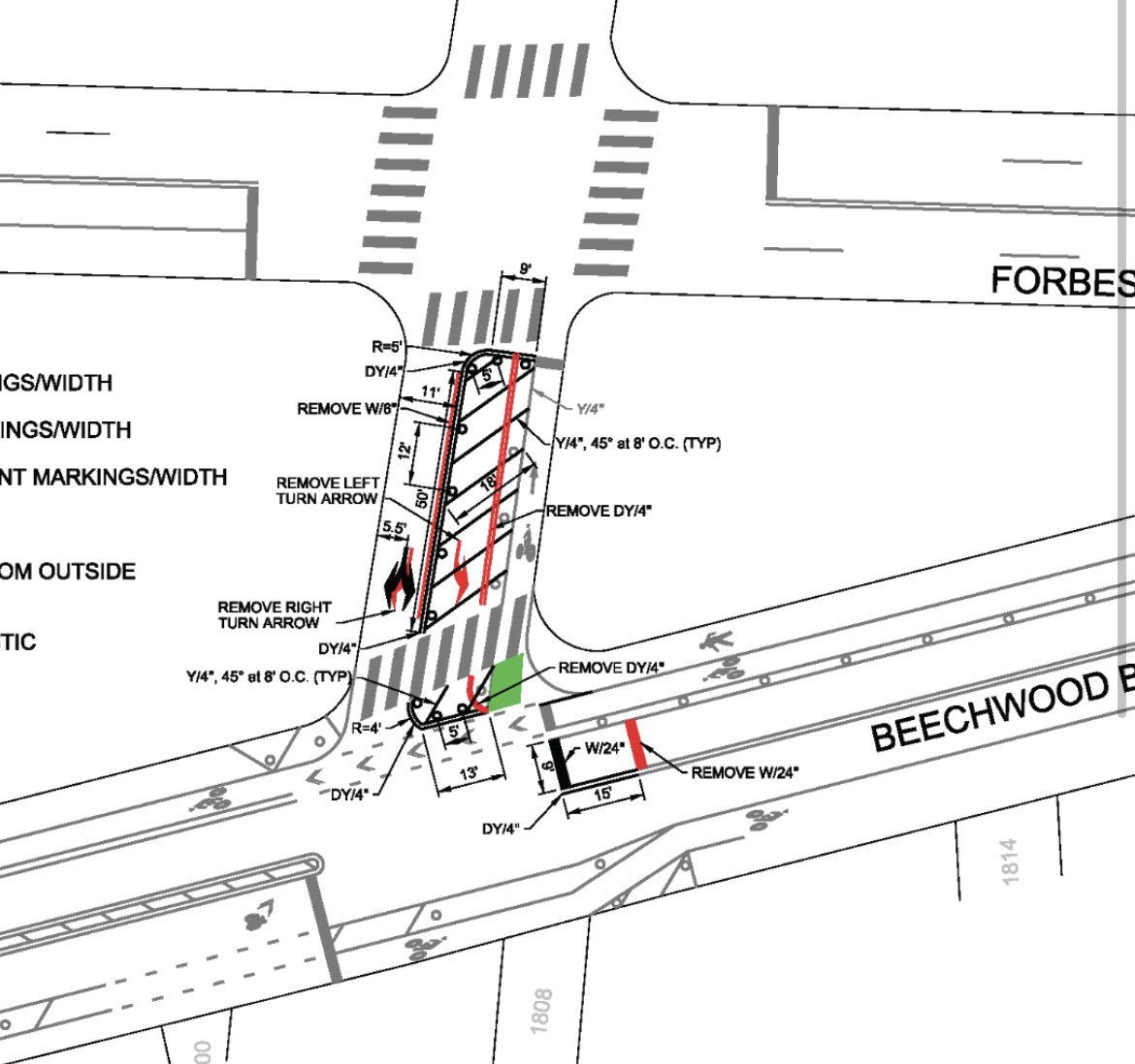 They’re cutting down the portion of Dallas between Beechwood and Forbes to just one lane bc it’s still unsafe…just one more lane to go and my pedestrian plaza dreams will be realized😈