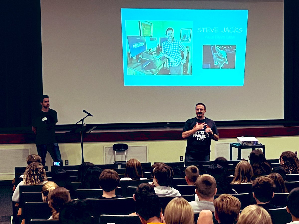 South Fayette Middle School (@sfmslions) on Twitter photo We are kicking off <a href="/PGHWorldofWork/">World of Work (Pittsburgh)</a> in our 7th Grade with Steve Jacks, Visual Effects Editor for Lucasfilm! Steve is showcasing the work he has done for movies and tv for our students! #RIASEC #WorldofWork #SFMSLionPride We are kicking off <a href="/PGHWorldofWork/">World of Work (Pittsburgh)</a> in our 7th Grade with Steve Jacks, Visual Effects Editor for Lucasfilm! Steve is showcasing the work he has done for movies and tv for our students! #RIASEC #WorldofWork #SFMSLionPride