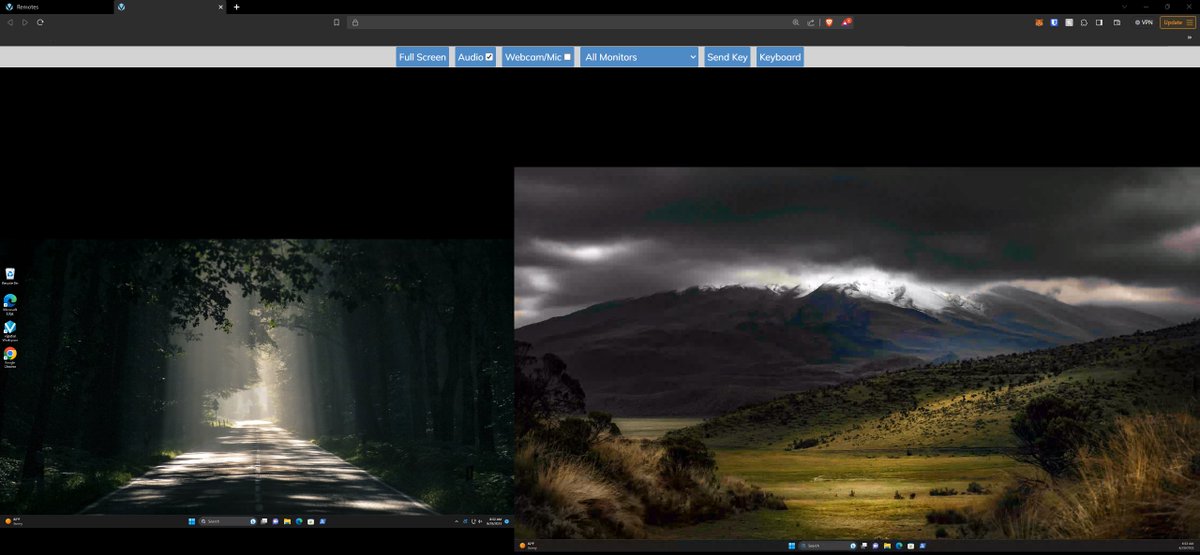 #techtiptuesday You can get multiple monitors with <a href="/vspatial/">vSpatial</a> 's remote desktop browser version.

You can try our remote desktop free at vspatial.com

#remotedesktop #remotework #virtualdesktop #vspatial