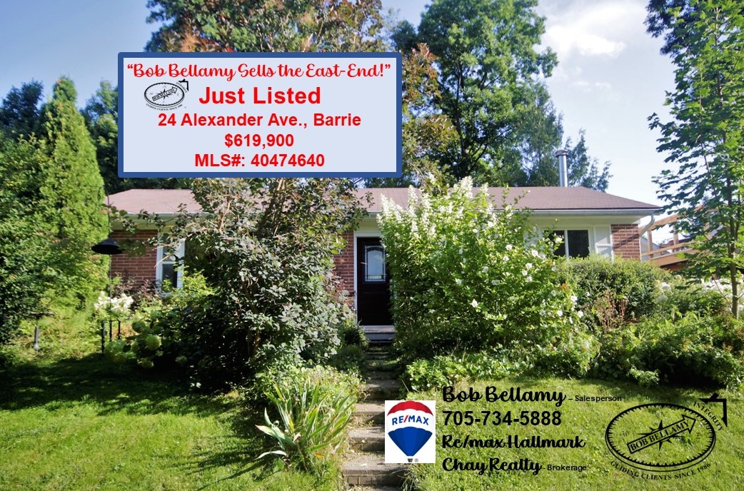 BobBellamy's tweet photo. Don't miss this excellent East-End opportunity for equity growth as an investor or proud homeowner! Just listed: 3 Bed, 2 Bath, Red Brick Bungalow - 
24 Alexander Ave, Barrie $619,900. MLS# 40447640
It's what I do! 😉 https://t.co/OqtrsD9X7X