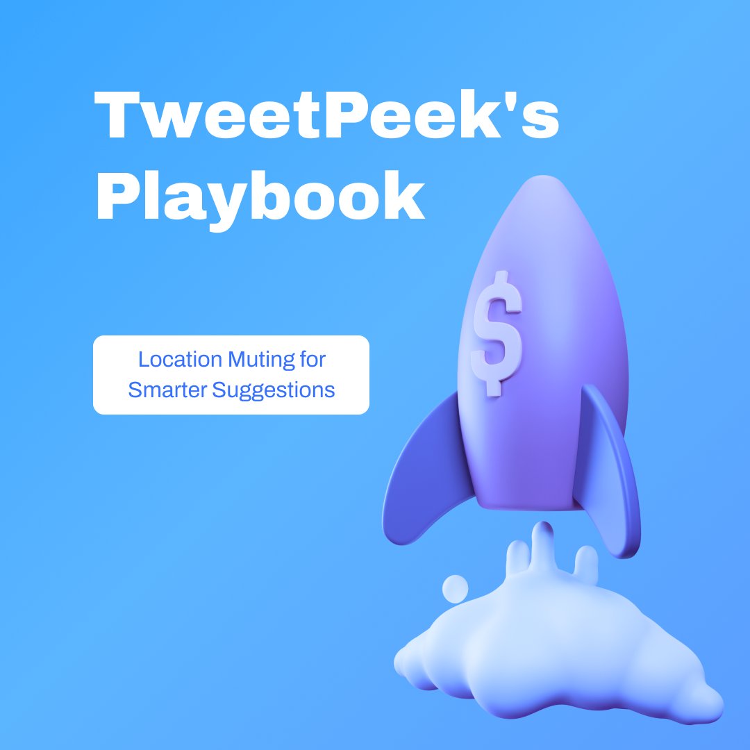 paystorm_ai's tweet photo. Our latest TweetPeek’s Playbook tackles using location muting to filter SmartFollows suggestions! 📍

What locations do you mute or focus on to engage your ideal community? Let us know!

#TheTweetPeekWay https://t.co/2hGX0m2kM8