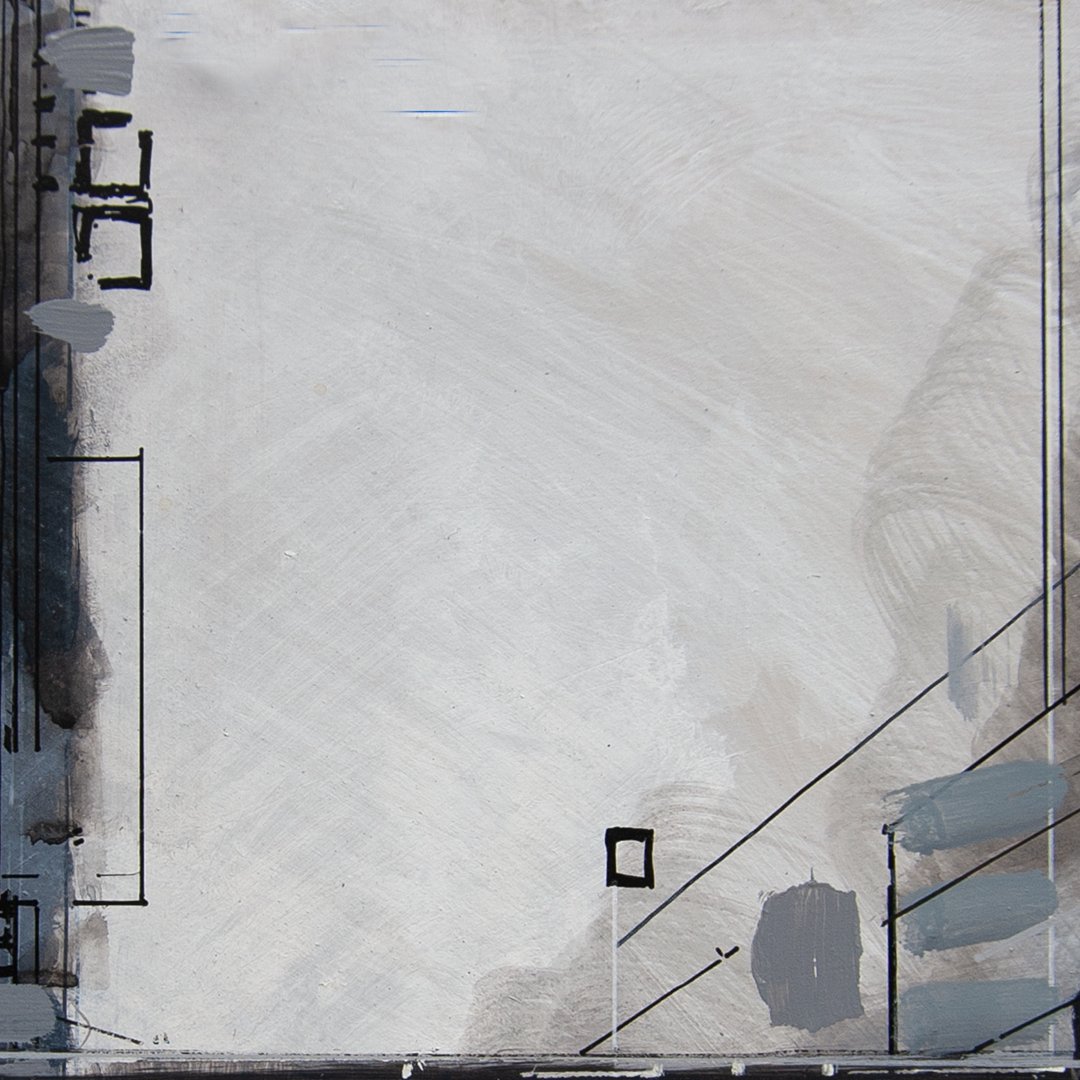 FarrellartVR's tweet image. #wip: Viaduct, 2023, Acrylic on Dibond, 30x40cm.

I revisited this monochromatic painting today, it's based on #holbornviaduct 
.
#spatialpainting  #gesturalspaces #goldenacrylics #urbanpainting #painterlygestures #christopherfarrell #londonart #underpass #architecture